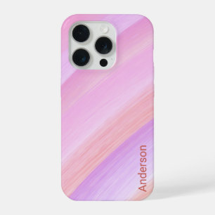 Moderne Eligante Retro Lijn Monogram iPhone 15 Pro Hoesje