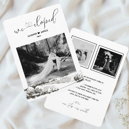 Moderne Elopement Aankondiging | Napa Valley