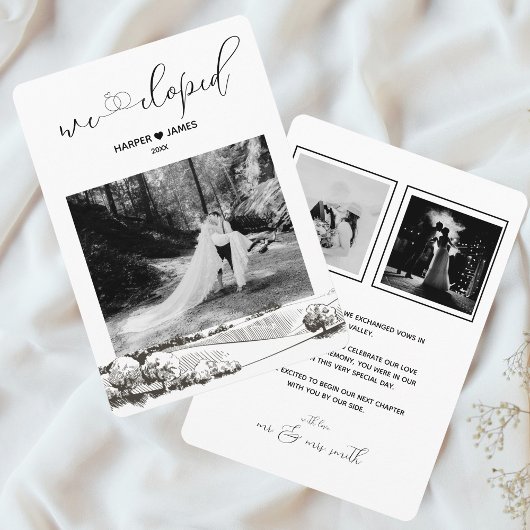 Moderne Elopement Aankondiging | Napa Valley