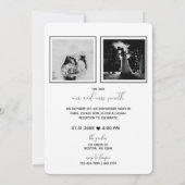 Moderne Elopement Receptie Uitnodigen | Parijs Kaart (Achterkant)