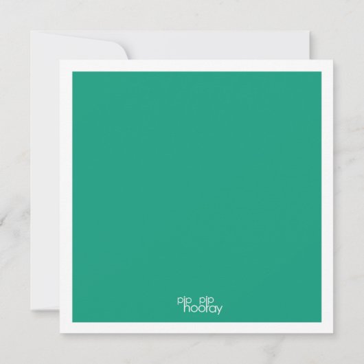 Moderne Emerald Jade Bewaar de datum fotokaarten Kaart (Achterkant)