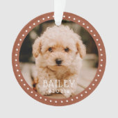 Moderne en afspeelbare Stippen Pet Dog Puppy Paw F Ornament (voorkant)