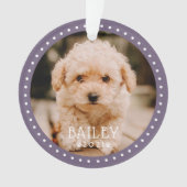 Moderne en afspeelbare Stippen Pet Dog Puppy Paw F Ornament (voorkant)