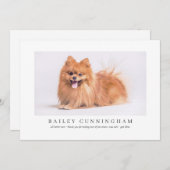 Moderne en eenvoudige foto-Bedankt Vet verpleegkun Bedankkaart (Voorkant / Achterkant)