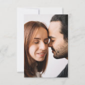 Moderne en eenvoudige foto's slaan de datum op save the date (Achterkant)