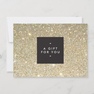 MODERNE en EENVOUDIGE ZWARTE DOOS GOUDEN GLITTER C