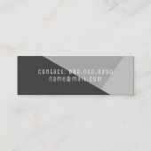 moderne en elegante mini geometrisch mini visitekaartje (Achterkant)