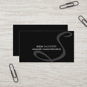 Moderne en Elegante Monogram Zakelijke Kaarten Visitekaartje