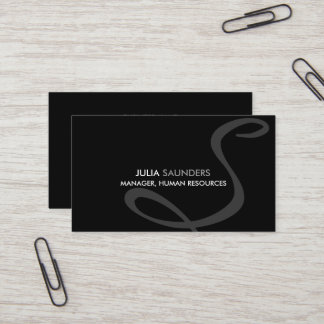Moderne en Elegante Monogram Zakelijke Kaarten Visitekaartje