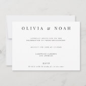 Moderne en elegante uitnodiging voor een White Eng (Voorkant)