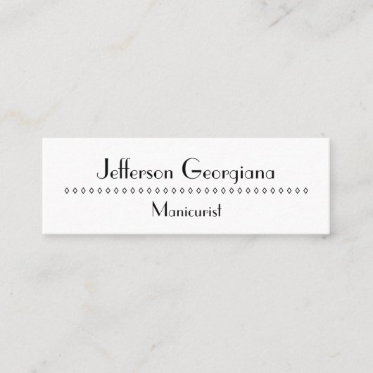 Moderne en elementaire Visitekaartje (Voorkant)