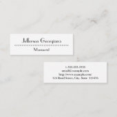 Moderne en elementaire Visitekaartje (Voorkant / Achterkant)