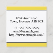 Moderne en grafische barrister op het Visitekaartj Vierkante Visitekaartje (Achterkant)