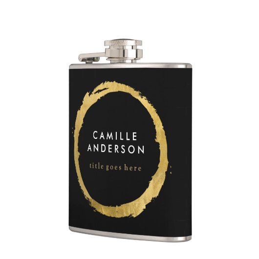 Moderne en grafische maatkolf heupfles (Links)