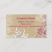 Moderne en grafische Paarse versiering en wit Abst Visitekaartje (Achterkant)