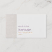 Moderne en Hip Gold FAUX Sequin Appointcard Afsprakenkaartje (Achterkant)