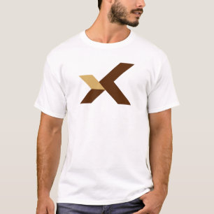 Moderne en Klassieke Letter X Monogram T-shirt