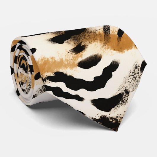 Moderne en Kleurrijke Dierenprint Stropdas (Opgerold)