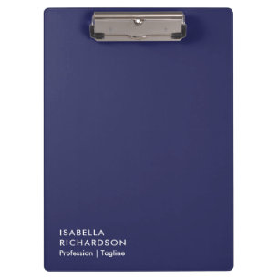 Moderne en legante marineblauw klembord
