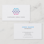 Moderne en minimale kleuren Stippen Logo Visitekaartje (Voorkant / Achterkant)