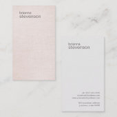 Moderne en minimale lichtroze Visitekaartje (Voorkant / Achterkant)