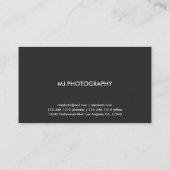 Moderne en minimale professionele metalen visitekaartje (Achterkant)