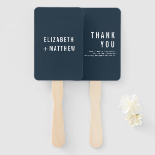 Moderne en minimale Typografie Weddenschap Dank je Handwaaier