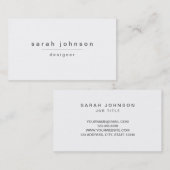 Moderne en minimale Visitekaartjes (Voorkant / Achterkant)