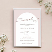 Moderne en minimalistische boog housewarming uitno