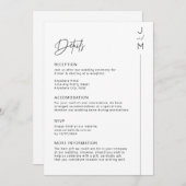 Moderne en minimalistische typografische kaart (Voorkant / Achterkant)