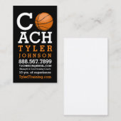 Moderne en oude Basketball Coach Visitekaartje (Voorkant / Achterkant)