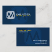 Moderne en oude monogram visitekaartje (Voorkant / Achterkant)