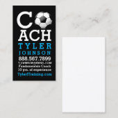 Moderne en oude Voetbal coach Visitekaartje (Voorkant / Achterkant)