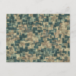 Moderne en robuuste elegantie: Abstracte muur-ston Briefkaart