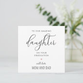 Moderne en Schattigee Dochter School College Afstu Kaart (Staand voorkant)