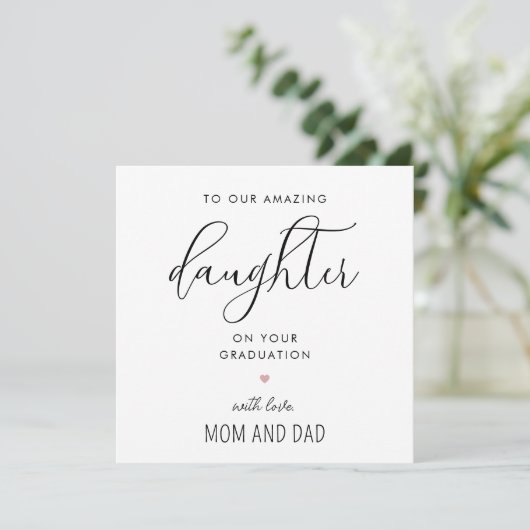 Moderne en Schattigee Dochter School College Afstu Kaart (Staand voorkant)