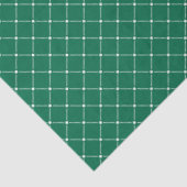 Moderne en Schattigee Green Plaid Christmas Tissuepapier (Detail)
