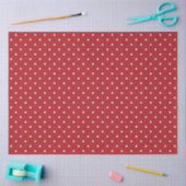 Moderne en Schattigee Red Polka Dots Christmas Tissuepapier (Craft)