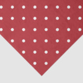 Moderne en Schattigee Red Polka Dots Christmas Tissuepapier (Detail)