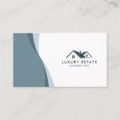 Moderne en schone blauwe golf — Echte omgeving Visitekaartje (Voorkant)