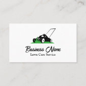 Moderne en schone gazonzorg visitekaartje (Achterkant)