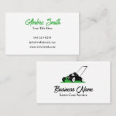 Moderne en schone gazonzorg visitekaartje (Voorkant / Achterkant)