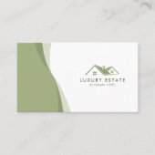 Moderne en schone groene golfruimte visitekaartje (Voorkant)