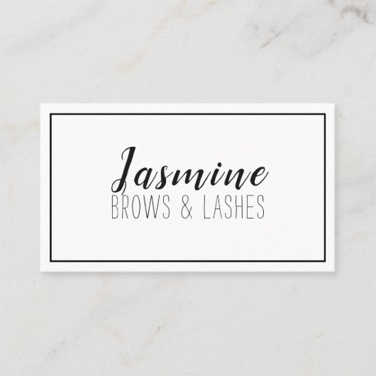 Moderne en schone schaars en assen visitekaartje (Voorkant)