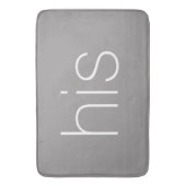 Moderne en stijlvolle late grijs en wit zijn badmat (Voorkant Verticaal)