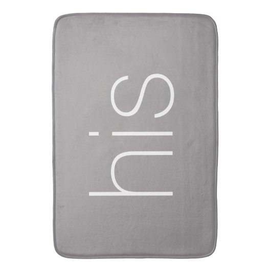 Moderne en stijlvolle late grijs en wit zijn badmat (Voorkant Verticaal)