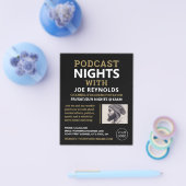 Moderne en stijlvolle pooster, podcast Adverteren Flyer (Enkel)