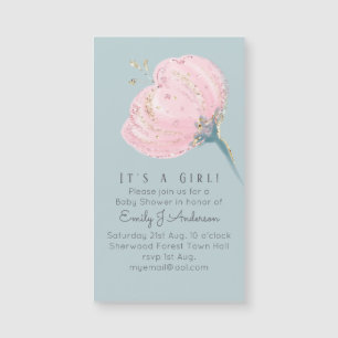 Moderne en trendy roze, babyblauw en donkerblauw