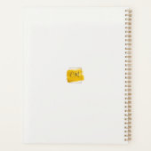 Moderne encadré or Aquarelle Paint Splash Planner (Dos)