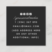 Moderne Energie Genezer Psychische Diamant Magic P Vierkante Visitekaartje (Achterkant)